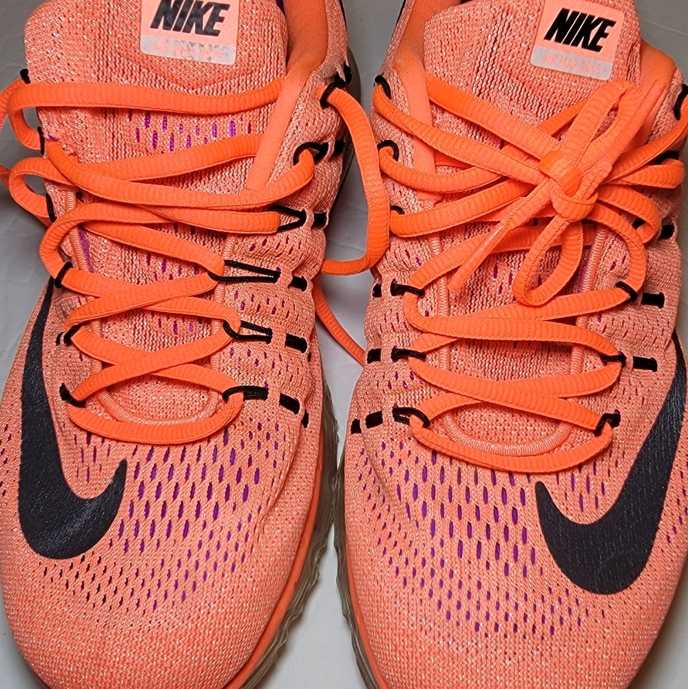 Nike Air Max 2016 Running Shoes Neon Orange Women’s sz 8